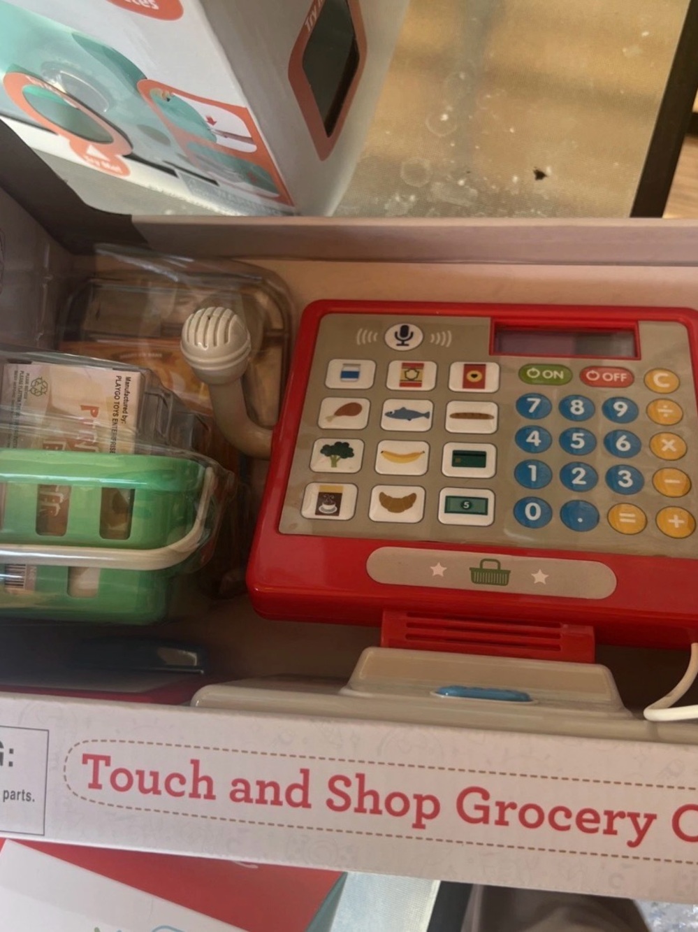 Kids Touch and Shop Grocery Play Cash Register - Red
